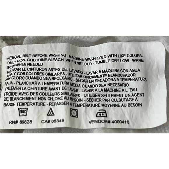 GLORIA VANDERBILT KHAKI SLIMMING CAPRIS, WOMENS, 16, BEIGE KHAKI, CUFFS W/DECOR - Picture 12 of 12